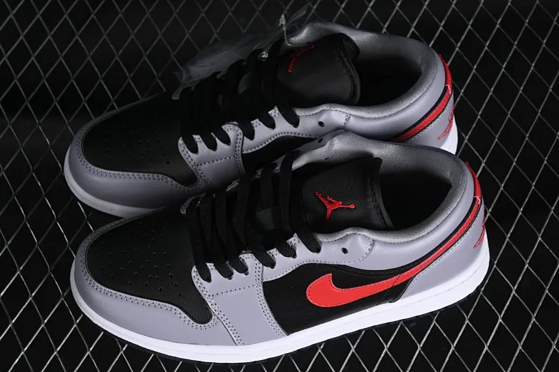 All categories Air Jordan Jordan series basketball shoes Air Jordan 1 Low Z version Air Jordan 1 Low AJ1 Joe 1 gray black red hook low-top cultural basketball shoes FZ4183-002